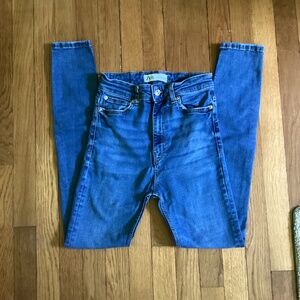 Zara High Rise Skinny Jeans in Air Blue